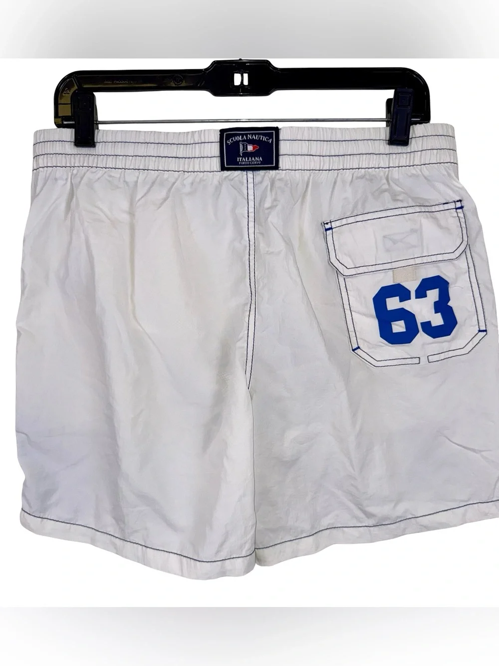 SCUOLA NAUTICA ITALIANA WHITE SWIM TRUNKS